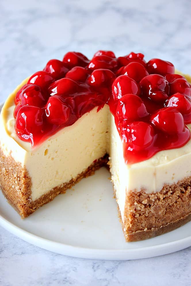 instant pot cherry delight cheesecake 5